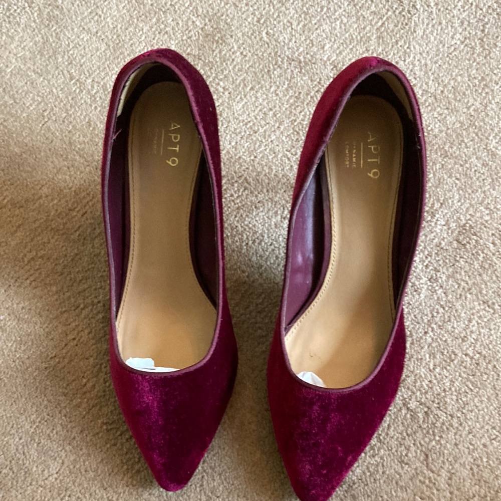 Apt. 9 Velvet Red/Wine Color Dressy worn only once like new size 10